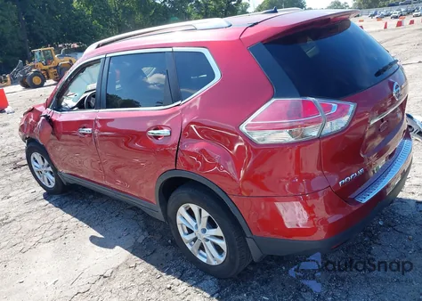 2016 Nissan Rogue Sv из США, поврежденный, VIN KNMAT2MT4GP625739